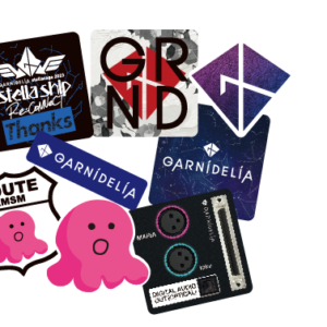 GARNiDELiA stellacage 2023 -stella ship- Re:CoNNeCT_5cm方形贴纸8件组